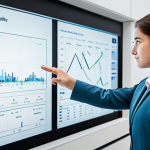 A focused university student, wearing modest professional attire, engaging with an interactive holographic display that visualizes complex economic models, supply and demand curves, and resource allocation charts. The background is a clean, bright, modern university library or learning center, with other students quietly studying. The overall scene conveys a sense of intellectual curiosity and deep learning, focusing on the educational aspect of economic simulation. Natural pose, perfect anatomy, well-formed hands, correct proportions, safe for work, appropriate content, fully clothed, professional, high-quality, ultra-realistic, studio lighting.