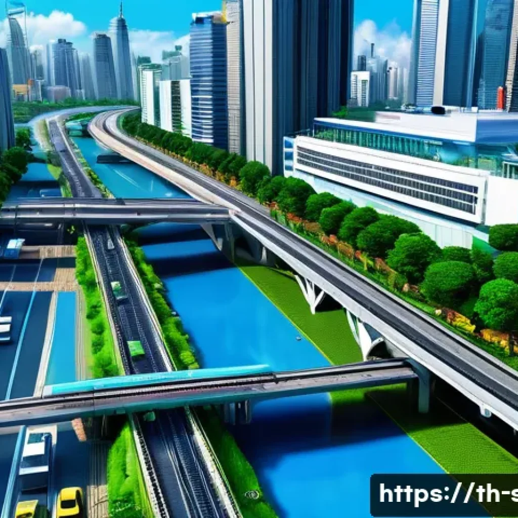 운영사별 시뮬레이션게임 리스트 - A detailed and vibrant 3D city-building simulation scene set in a modern Thai urban environment, sho...